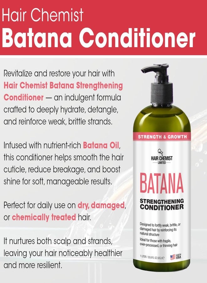 هير كيمست شامبو وبلسم باتانا لتقوية الشعر من هير كيميست، 33.8 أونصة (مجموعة من قطعتين) - شامبو وبلسم باتانا لنمو الشعر وتكثيفه وتقويته - Image 5